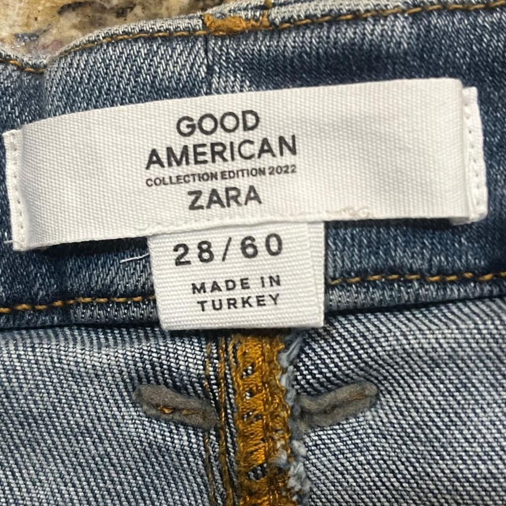 Good American Zara High Rise Classic Bootcut Jeans Blue 28/60 Collection 2022 - Picture 2 of 10